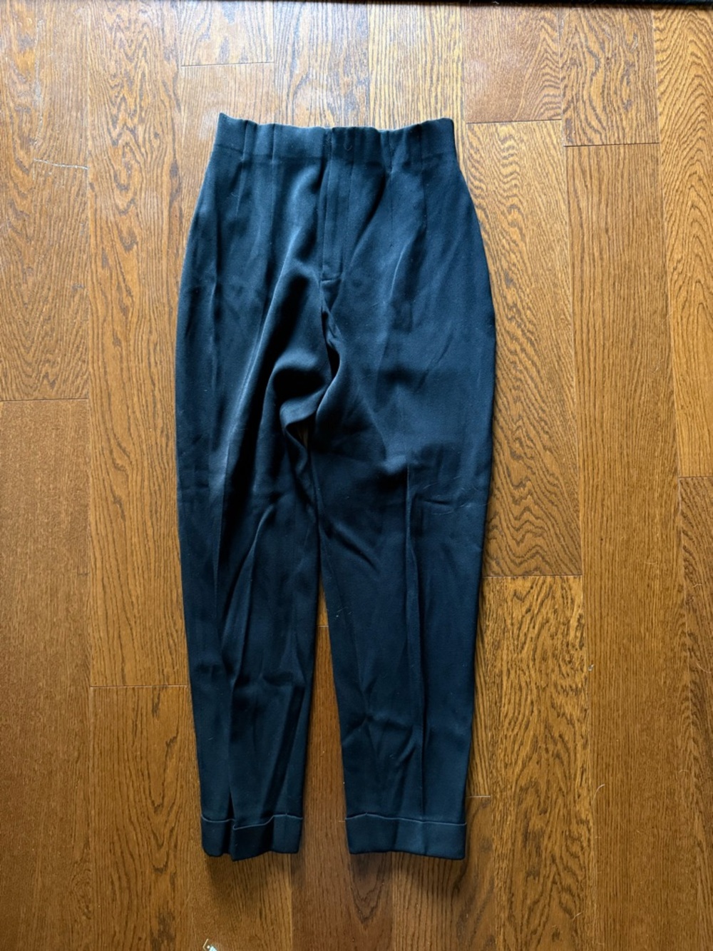 Vintage 90s Banana Republic wool blend black trousers size 2